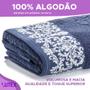 Imagem de Kit 2 Toalhas Banho Corttex Medalhão Jacquard Alta Absorção Algodão Toalha Pré-Lavada Pré-Encolhida