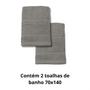 Imagem de Kit 2 Toalhas De Banho 70x140  Felpuda Macia Algodão