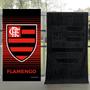 Imagem de Kit 2 Toalhas Flamengo Banho Praia e Piscina Oficial Clubes do Brasil Licenciado Buettner Estampada e Relevo Preto