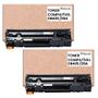 Imagem de kit 2 toner CB435A compatível para impressora HP M1212