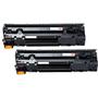 Imagem de kit 2 toner compatível CE285A, CB435A, CB436A para impressora HP P1102