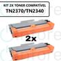 Imagem de Kit 2 Toner Compatível TN2370 TN2340 TN660 Para Impressora L2320D L2520 2360DW 2740DwRN