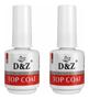 Imagem de Kit 2 Top Coat Selante D&Z Selante Unha Gel Porcelana