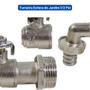 Imagem de Kit 2 Torneiras Esfera Lavanderia Jardim 1/2 Válvula Metal