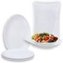 Imagem de Kit 2 Travessas 37,3 Cm para Salada / Fruteira + 2 Travessas Ovais 33 Cm Melamina Restaurante Buffet  Bestfer 