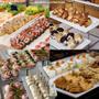 Imagem de Kit 2 Travessas 44,5 Cm + Travessa 40 Cm Retangulares + 4 Molheiras em Melamina Premium para Buffet Bestfer