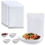 Imagem de Kit 2 Travessas para Salada / Fruteira + 4 Travesas de 35 Cm Melamina + 4 Tigelas Molheira com Bico Bestfer