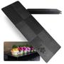 Imagem de Kit 2 Travessas Retangulares Retas 33cm Pretas em Melamina Kanpai para Sushi Restaurante Japones Oriental Bestfer