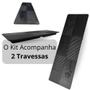 Imagem de Kit 2 Travessas Retangulares Retas 33cm Pretas em Melamina Kanpai para Sushi Restaurante Japones Oriental Bestfer