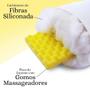 Imagem de Kit 2 Travesseiro Alto de Fibra Siliconada + Placa de Espuma Soft Massageador - BF Colchões
