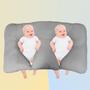 Imagem de Kit 2 Travesseiro Bebe Anatômico Almofada Amamentação Gemeos