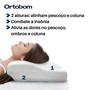 Imagem de Kit 2 Travesseiro Nasa Ortopédico Anatômico Ergonômico Cervical - Ortobom