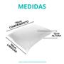 Imagem de Kit 2 Travesseiro Percal Suporte Firme 100% Fibras Siliconadas Antialérgico 50x70cm