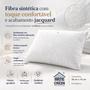 Imagem de kit 2 Travesseiro Pluma de Ganso Cervical Confortável Antialérgico Jacquard