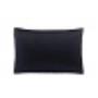 Imagem de Kit 2 Travesseiro Preto Escuro Alto Original Capa em algodão Não afunda Macio Confortável 17cm
