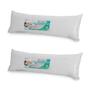 Imagem de Kit 2 Travesseiros de Corpo Ricardão Juntinho 130x40 Fibra Super Soft Antialergico - Celiflex