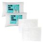 Imagem de Kit 2 Travesseiros Filtro Dos Sonhos Fibra de Silicone Importada E 2 Fronhas 100% Algodão Percal 150 Fios