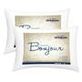 Imagem de Kit 2 Travesseiros Ortobom Bonjour Antialérgico Branco 70cm X 50cm Macio