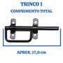 Imagem de Kit 2 Trinco Ferrolho Lateral Porteira Nº1