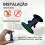 Imagem de Kit 2 Un Trava Porta Prendedor Fixador Adesivo Parede Rodapé