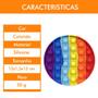 Imagem de Kit 2 Und Pop-it Silicone Push Redondo Colorido Sensorial