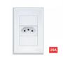 Imagem de Kit 2 Unid. Conjunto 4x2 Tomada Simples 10A Modular Evidence - Fame
