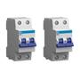 Imagem de Kit 2 unid. disjuntor bipolar din 40a (mdw-c 40a 2 polos)