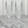 Imagem de Kit 2 Unid. Taças Champanhe Bico Abacaxi Transparente 140ml