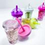 Imagem de Kit 2 unidades de lip tint gloss labial formato milk shake glitter cheirinho doce