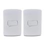 Imagem de Kit 2 Unidades - MG B3 Conj 1 Int Simples 4x2 10A 250V Branco