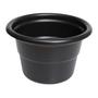 Imagem de Kit 2 Vaso Redondo Médio Para Flores Plantas Jardim Plástico Preto - 074 AMZ