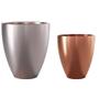 Imagem de Kit 2 Vasos Cachepô Cerâmico Frankfurt Bronze/Prata