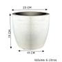 Imagem de  Kit 2 Vasos de Planta Jateado Cone - 6L e 20L, Polietileno Resistente para Externo com Proteção UV