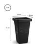 Imagem de Kit 2 Vasos para Plantas Quadrado Grande Resistente 29,5L