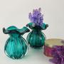 Imagem de Kit 2 Vasos Trouxinhas de Murano Petit - Laradore Esmeralda