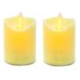 Imagem de Kit 2 Velas Led Eletrônica Decorativa Simula Luz Acesa