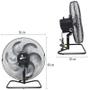 Imagem de Kit 2 Ventiladores Mesa Chão 50cm Bivolt 110V 220V 200W Turbo Turbão 6 Pás GF Vitalex Preto