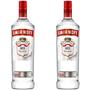 Imagem de Kit 2 Vodka Smirnoff 998ml Tri destilada Original Caipirinha