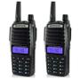 Kit 2 Walkie Talkie Baofeng Uv82 De Longo Alcance Uhf Vhf Com Fone Bandas De Freqüência Uhf Vhf Cor Preto - Radio Comunicação Baofeng Uv82 Imagem de Kit 2 Walkie Talkie Baofeng Uv82 De Longo Alcance Uhf Vhf Com Fone Bandas De Freqüência Uhf Vhf Cor Preto