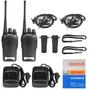 Imagem de Kit 2 Walkie Talkies Baofeng BF-777S 16 Canais Alcance 12km Base Carregadora Fone