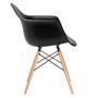 Imagem de KIT - 2 x cadeiras Charles Eames Eiffel DAW com braços - Base de madeira clara -