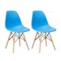Imagem de KIT - 2 x cadeiras Charles Eames Eiffel DSW - Base de madeira clara