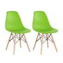 Imagem de KIT - 2 x cadeiras Charles Eames Eiffel DSW - Base de madeira clara