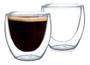 Imagem de Kit 2 Xícara De Café Dupla Camada De Vidro 80ml Copo Duplo