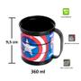 Imagem de Kit 2 Xícaras Infantil Divertida do Capitão América Caneca Plástica 360ml Original