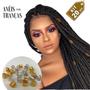 Imagem de Kit 20 Anéis Para Tranças Box Braids e Dreads Acessórios Para Cabelo