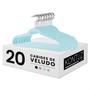 Imagem de Kit 20 Cabide Infantil Veludo Slim Antideslizante Ultrafino