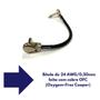 Imagem de kit 20 Cabos P/ Pedal 15cm Angular Preto Dcp06j Dunlop 8924