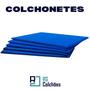 Imagem de Kit 20 Colchonetes Abdominal 100x60x3 D28 Azul RG Colchões