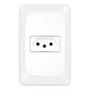 Imagem de Kit 20 Conjunto Tomada 2P+T Branco pop 10a 250v 4x2 pial legrand LGX030 com placa e suporte